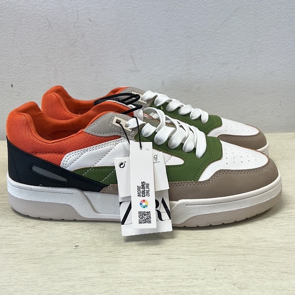 NWT - Zara Men's Multicolor Sneakers, Size 7 - Picture 4 of 12